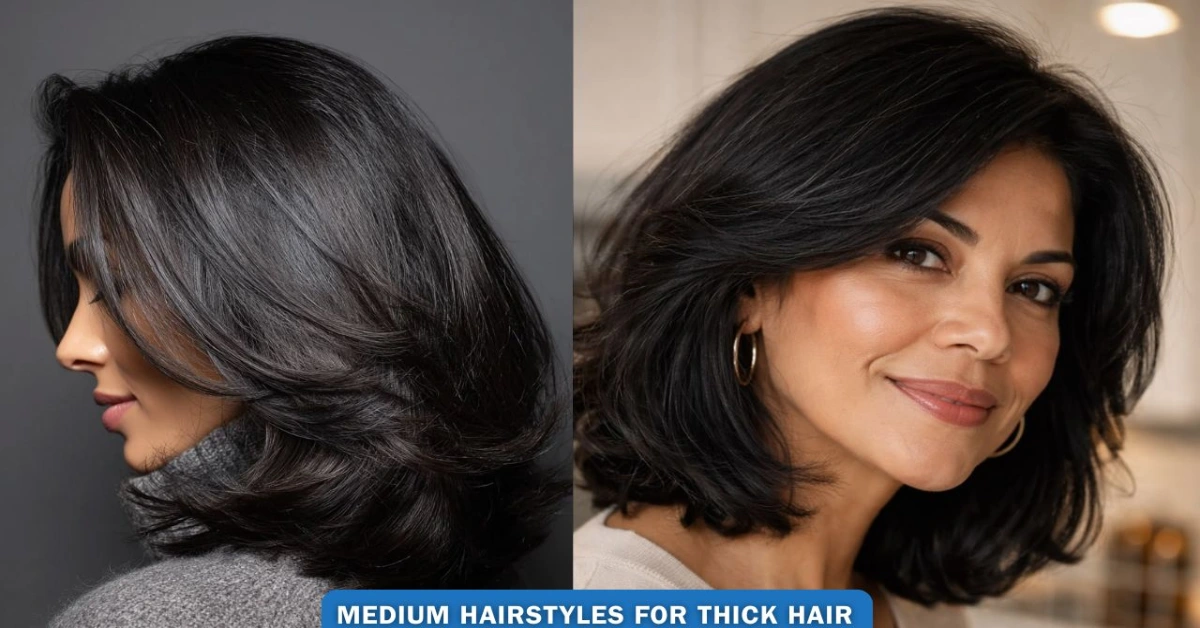 Medium Hairstyles For Thick Hair